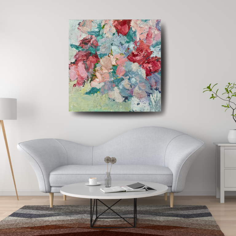 harmonious- oil painting on board -Juni